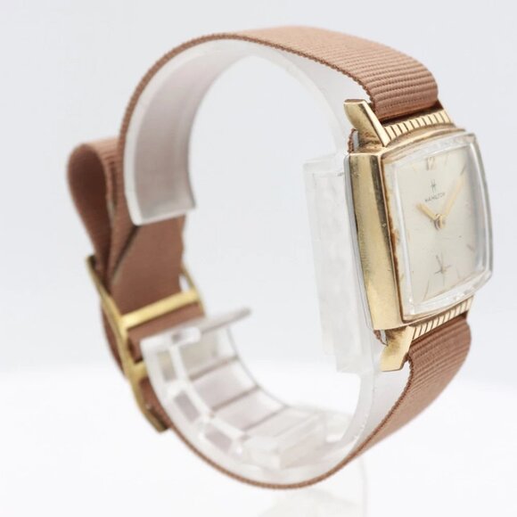 Vintage Hamilton Gary Men's Mechanical Wristwatch 686 Swiss Steel & 10k RGP - Picture 2 of 5